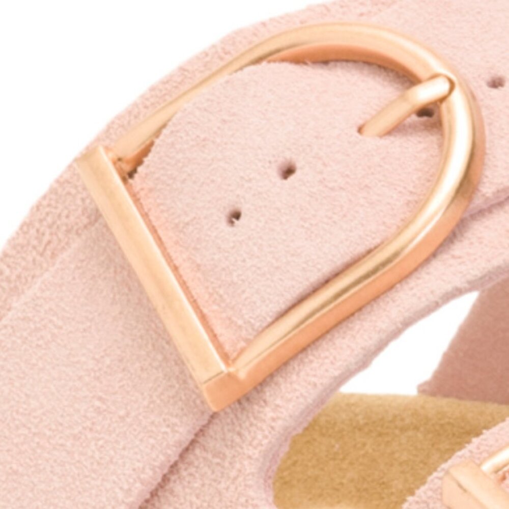 CUSHIONAIRE Legacy Ovrsized Buckle Double Strap Sandals - Picture 4 of 4